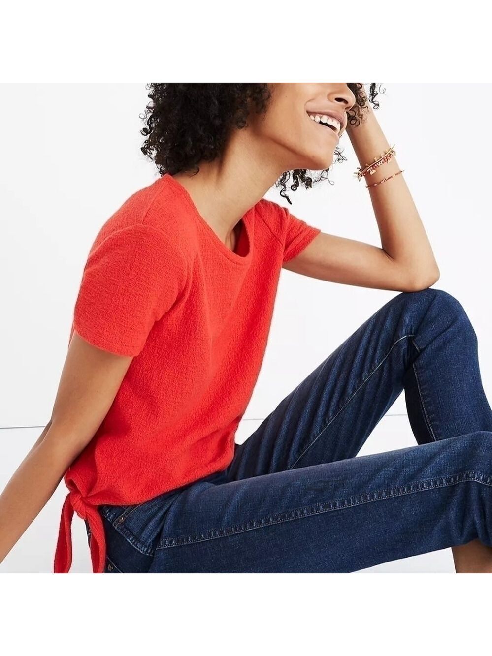 Madewell Texture & Thread Modern Side-Tie Top